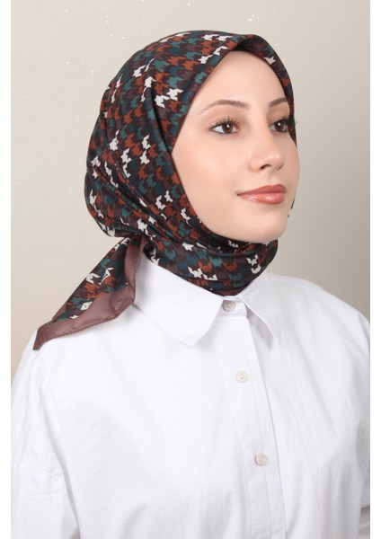 Soft Pamuk Eşarp 4140-10 Kahverengi