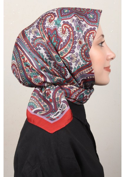 Soft Pamuk Eşarp 4130-4 Kırmızı
