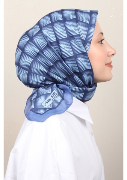 Soft Pamuk Eşarp 4129-16 Kot Mavisi