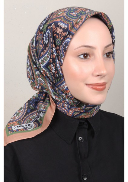 Soft Pamuk Eşarp 4130-1 Taba