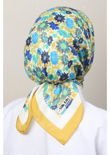 Soft Pamuk Eşarp 4132-9 Açık Hardal