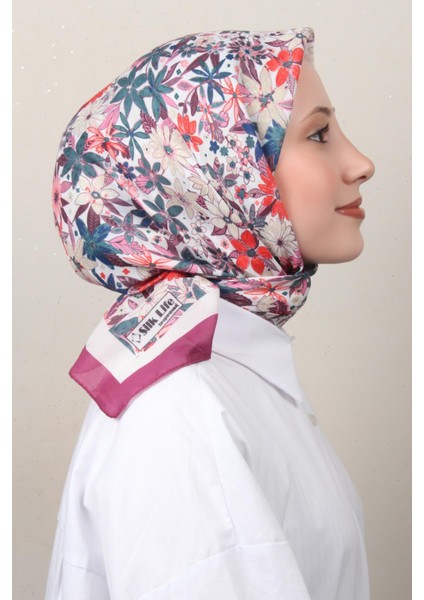 Soft Pamuk Eşarp 4133-4 Mürdüm