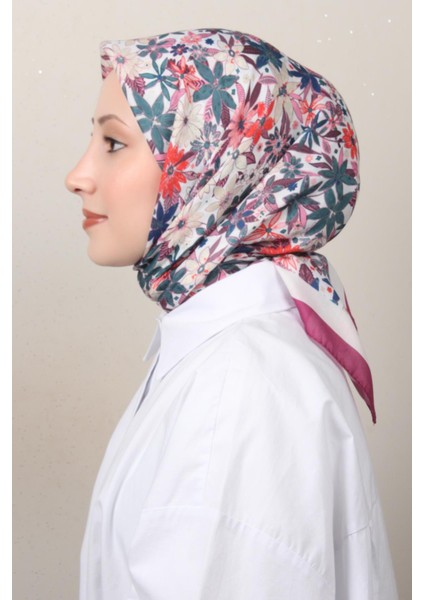 Soft Pamuk Eşarp 4133-4 Mürdüm