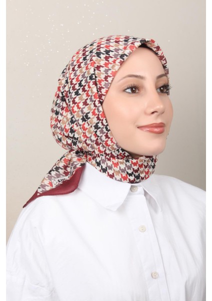 Soft Pamuk Eşarp 4140-3 Bordo