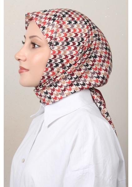Soft Pamuk Eşarp 4140-3 Bordo