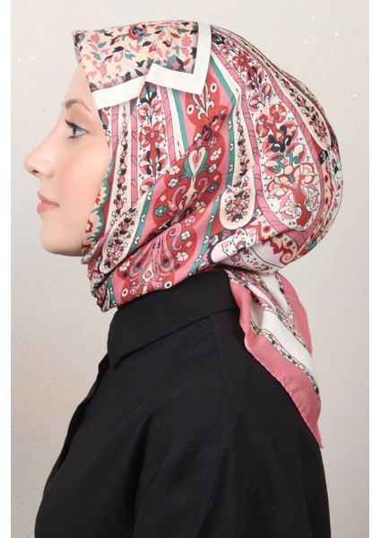 Soft Pamuk Eşarp 4127-10 Gül Kurusu