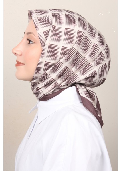 Soft Pamuk Eşarp 4129-3 Kahve