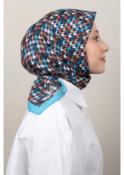Soft Pamuk Eşarp 4140-7 Petrol Mavisi