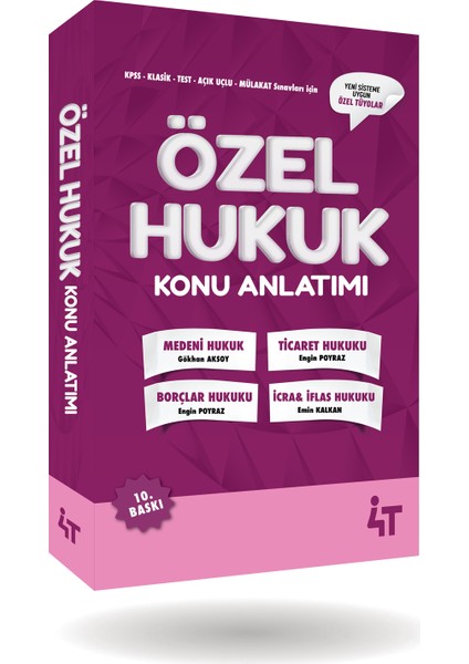 Özel Hukuk Konu Anlatımı ( 10. Baskı )