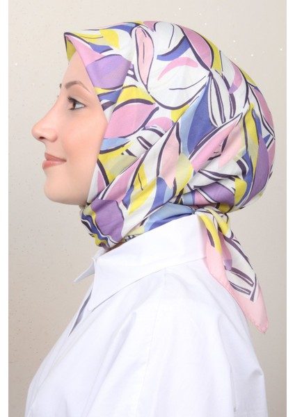 Soft Pamuk Eşarp 4128-4 Toz Pembe