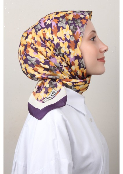 Soft Pamuk Eşarp 4131-7 Mor