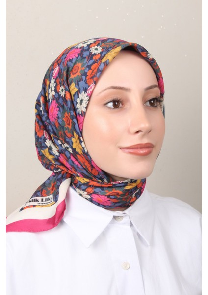 Soft Pamuk Eşarp 4132-8 Fuşya