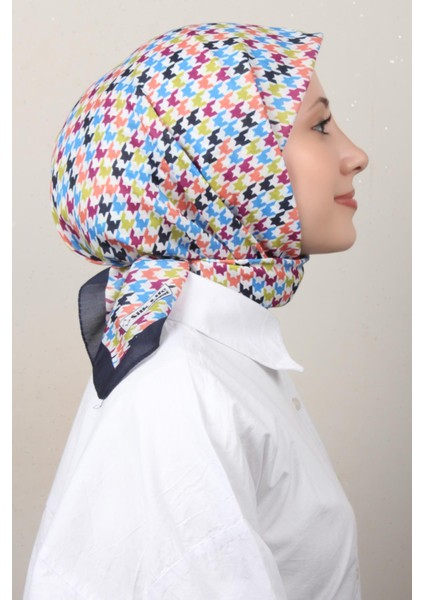 Soft Pamuk Eşarp 4140-5 Lacivert
