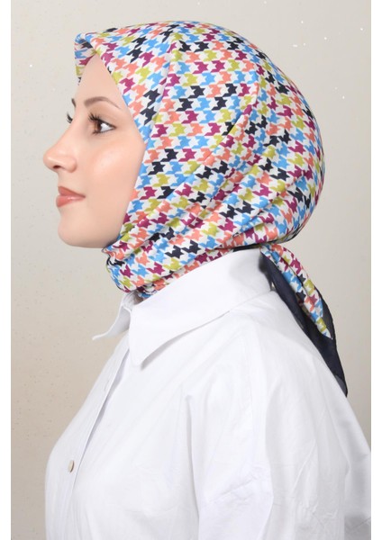 Soft Pamuk Eşarp 4140-5 Lacivert