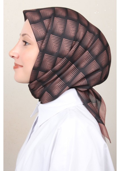 Soft Pamuk Eşarp 4129-12 Kahve