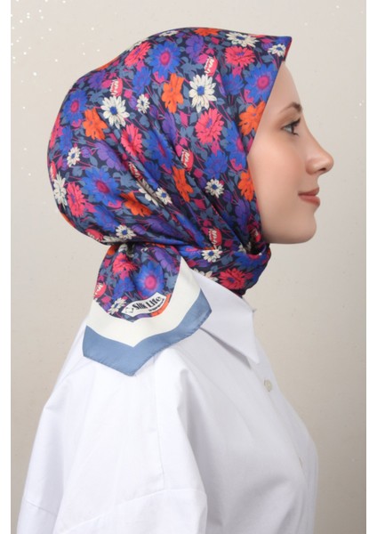 Soft Pamuk Eşarp 4132-12 Indigo