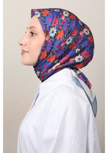 Soft Pamuk Eşarp 4132-12 Indigo