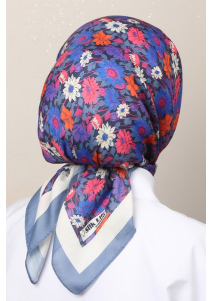 Soft Pamuk Eşarp 4132-12 Indigo