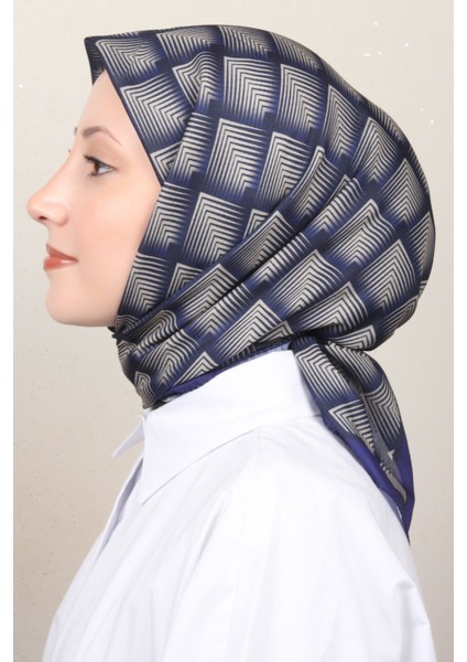 Soft Pamuk Eşarp 4129-9 Saks