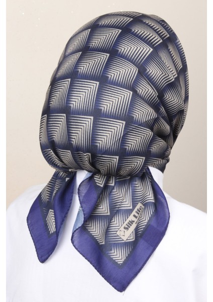 Soft Pamuk Eşarp 4129-9 Saks