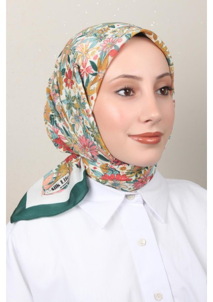 Soft Pamuk Eşarp 4133-2 Zümrüt