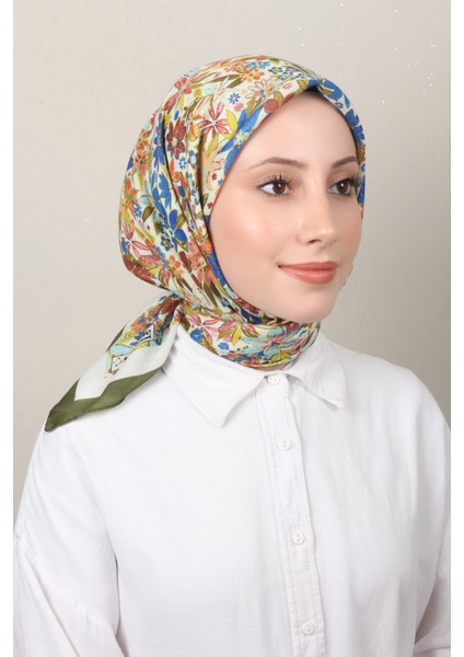 Soft Pamuk Eşarp 4133-5 Asker Yeşili
