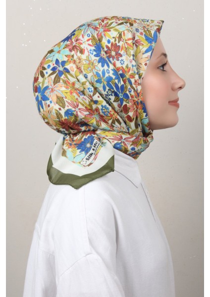Soft Pamuk Eşarp 4133-5 Asker Yeşili