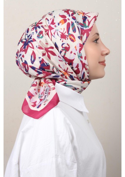 Soft Pamuk Eşarp 4134-1 Fuşya