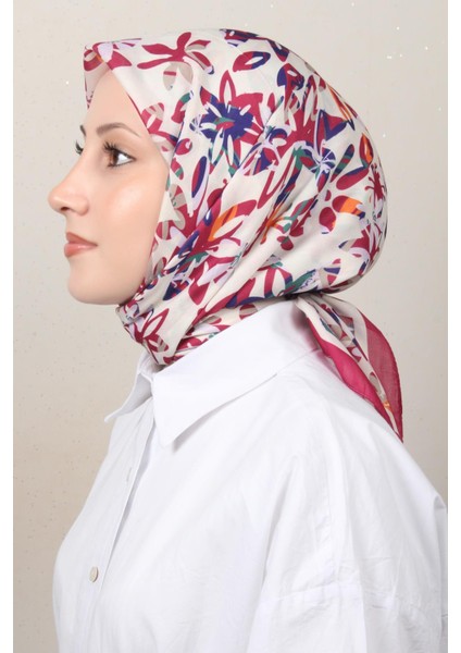 Soft Pamuk Eşarp 4134-1 Fuşya