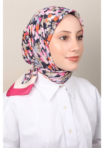Soft Pamuk Eşarp 4131-4 Fuşya