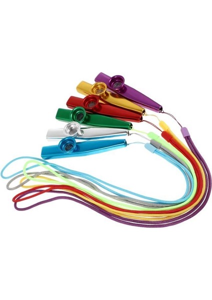 MK-02R Metal Kazoo İp Askılı Alüminyum Alaşım Kırmızı