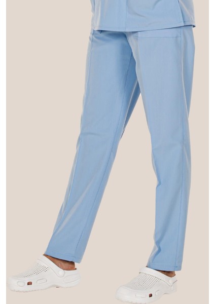 Açık Mavi Medikal Doktor Hemşire Pantolon