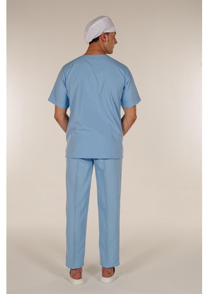 Açık Mavi Medikal Doktor Hemşire Pantolon fırsatları