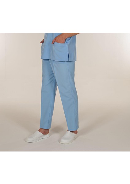 Açık Mavi Medikal Doktor Hemşire Pantolon indirimleri