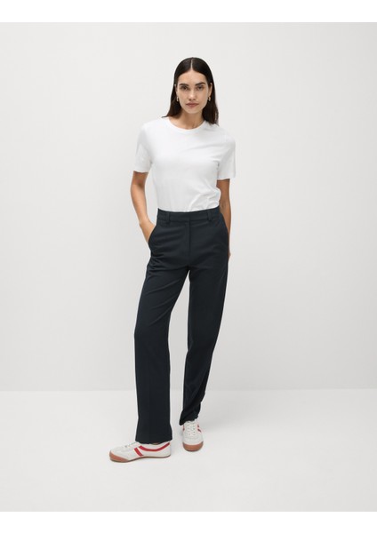 Streç Dokuma Straight Leg Pantolon modelleri