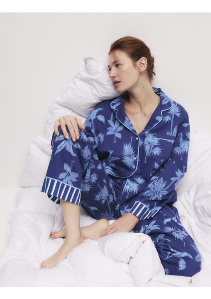 Saf Pamuklu Cool Comfort™ Desenli Pijama Takımı
