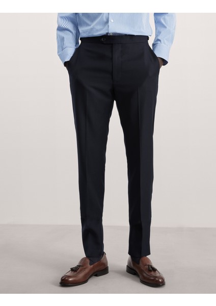Tailored Fit Saf Yün Klasik Pantolon