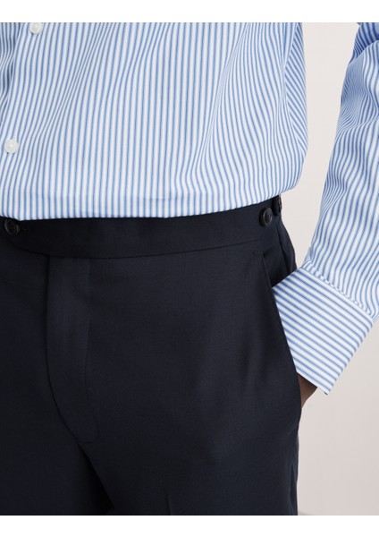 Tailored Fit Saf Yün Klasik Pantolon