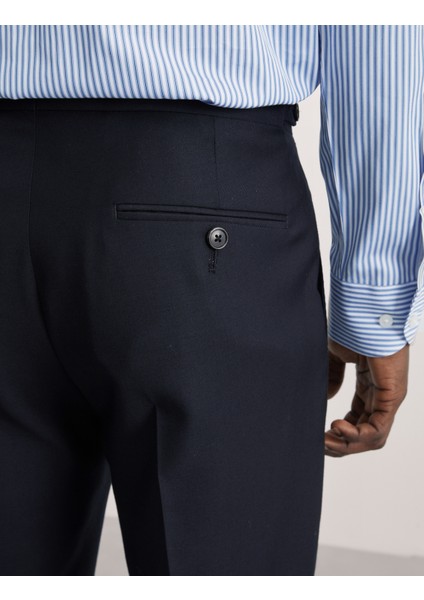 Tailored Fit Saf Yün Klasik Pantolon