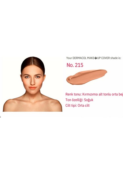 Make Up Fondöten 215 Uzun Süre Kalıcı, Tam Kapatıcı Likit Fondöten Spf 30 Dermacol fondöten, su geçirmez fondöten, yüksek kapatıcılık makyaj, uzun süre kalıcı fondöten,dövme kapatıcı fondöten fiyatları