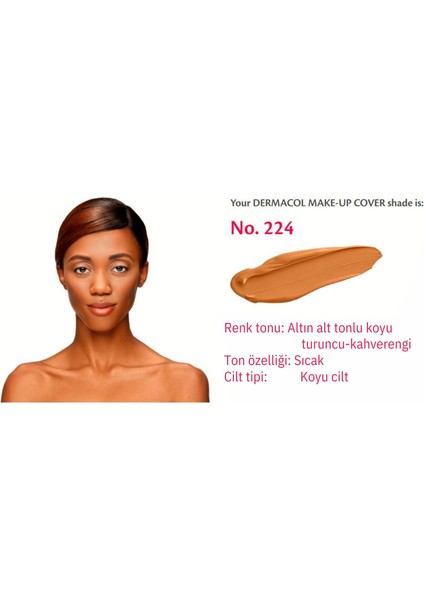 Make Up Fondöten 224 Uzun Süre Kalıcı, Tam Kapatıcı Likit Fondöten Spf 30 Dermacol fondöten, su geçirmez fondöten, yüksek kapatıcılık makyaj, uzun süre kalıcı fondöten,dövme kapatıcı fondöten fiyatları