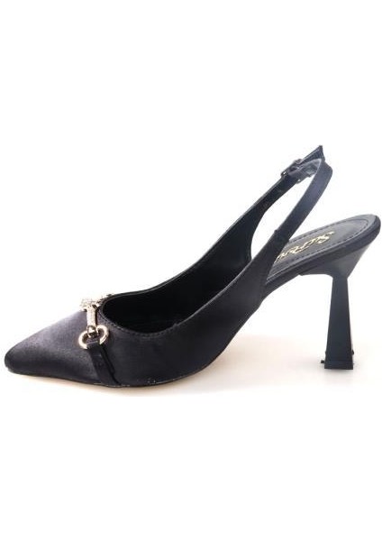 Sprs 02833 8,5 cm Topuklu Kadın Arkası Açık Stiletto Ayakkabı