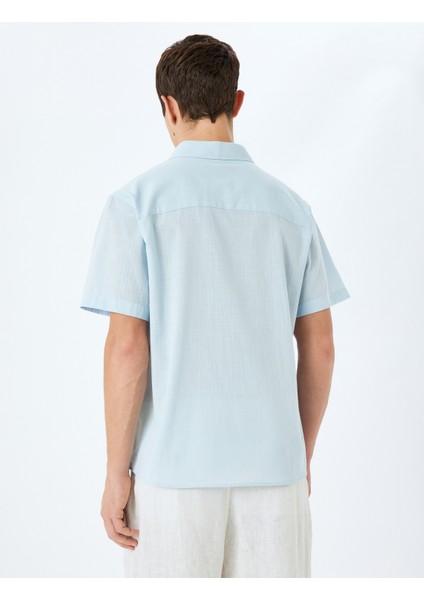Kısa Kollu Pamuklu Regular Fit Klasik Gömlek fırsatları