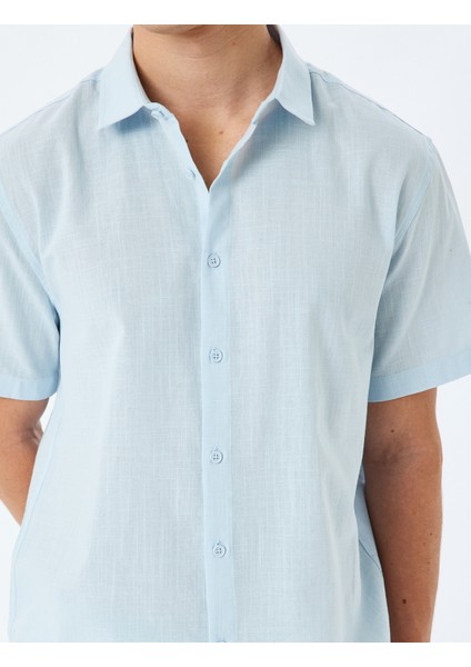 Kısa Kollu Pamuklu Regular Fit Klasik Gömlek indirimleri