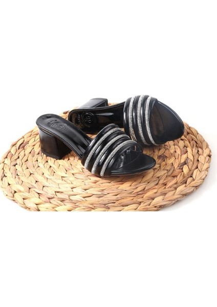 Nhr 02782 5 cm Topuklu Kadın Abiye Terlik