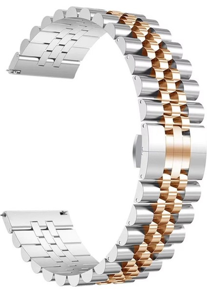 Huawei Watch Gt5 46MM ile Uyumlu Rolex Tasarım Metal Kordon Kayış - FC925