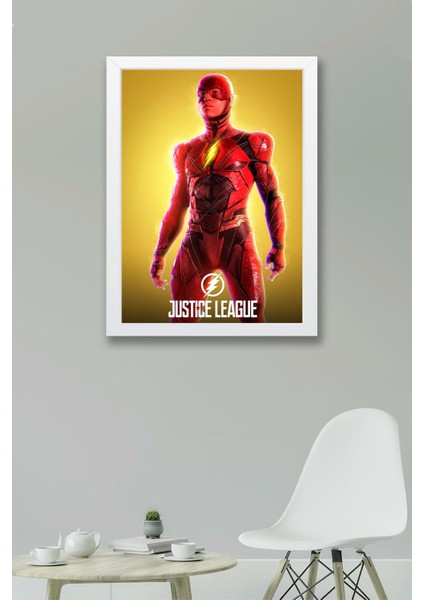 Adalet Birliği The Flash Çerçeveli Tablo - Justice League Poster Tablo fiyatları