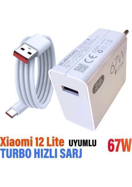 Xiaomi 12 Lite Uyumlu Şarj Aleti ve 67W Turbo Hızlı fiyatları