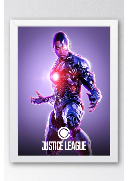 Adalet Birliği Cyborg Çerçeveli Tablo - Justice League Poster Tablo