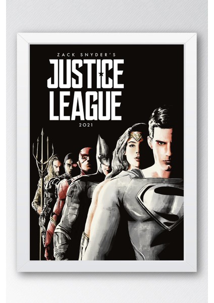 Adalet Birliği Çerçeveli Tablo - Justice League Poster Tablo